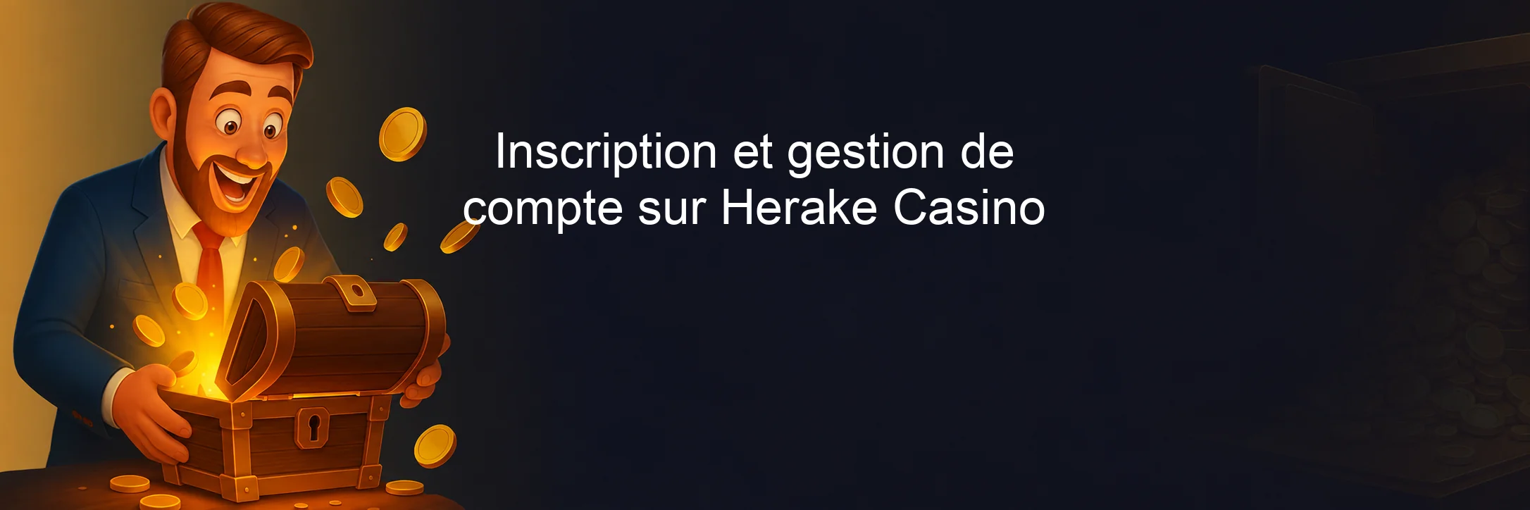 Inscription et gestion de compte sur Herake Casino